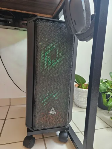 Gabinete ATX montech air x com fans 200mm, controladora e water cooler 240mm