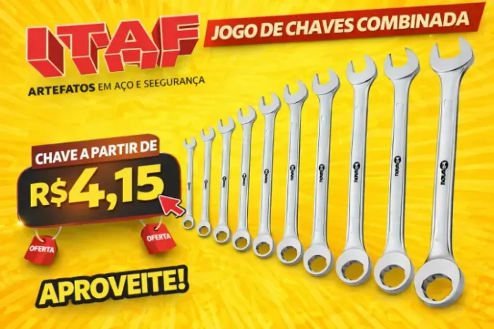 Chaves Combinadas em Aço - Alta Resistência