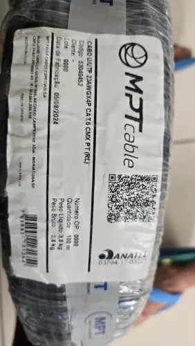 100 Metros de Cabo de rede cat6 23AWG