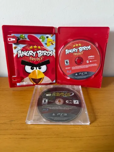 Kit 2 Jogos PS3 | Angry Birds Trilogy + Ben 10 Galactic Racing