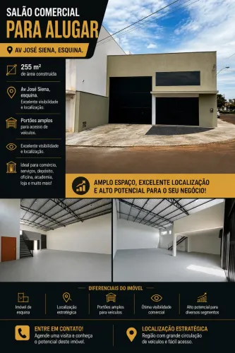 Alugo Barracão/salão 255m2 Avenida