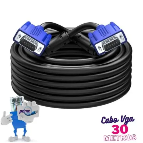 (Novo) Cabo vga vga 30m, entregamos