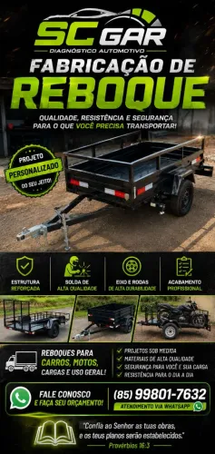 Fabricação e reforma de reboque e trailer