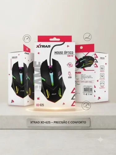 Mouse Óptico Gamer Xtrad XD-625