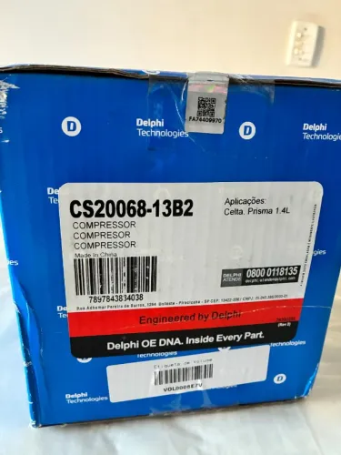 Compressor de Ar Condicionado GM (Delphi) - Novo na Caixa