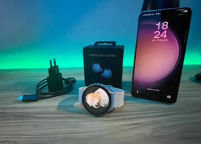 KIT Samsung Completo: Galaxy S23+ (256GB) + Watch 7 (44mm) + Buds2 Pro