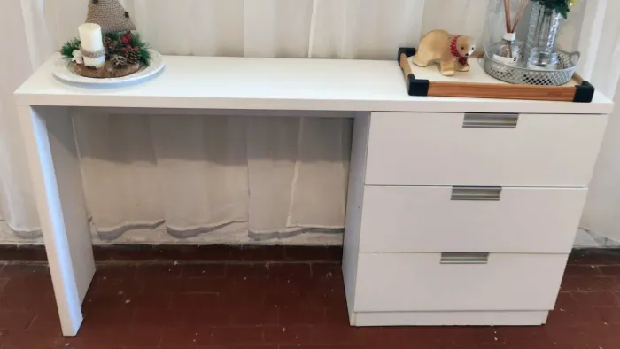 Mesa Escritório Escrivaninha Mdf com 3 Gavetas