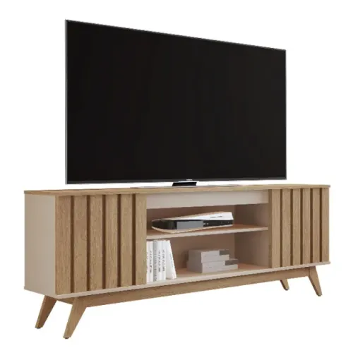 Rack Ripado Retrô 1.60m para TV até 65'' ! Frete e montagem Grátis.