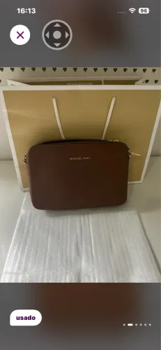 Bolsa Michael Kors jet set Marrom