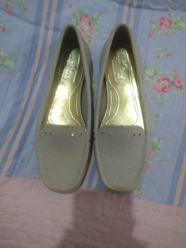 Sapatilha Mocassins Monnadella Bege Original N° 37 Usado 