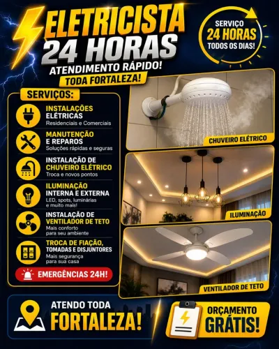 ELETRICISTA DISPONÍVEL TRABALHO TODA FORTALEZA E REGIÃO METROPOLITANA