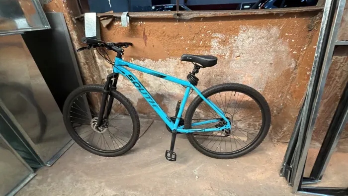 bicicleta aro 29 azul 2 meses de uso