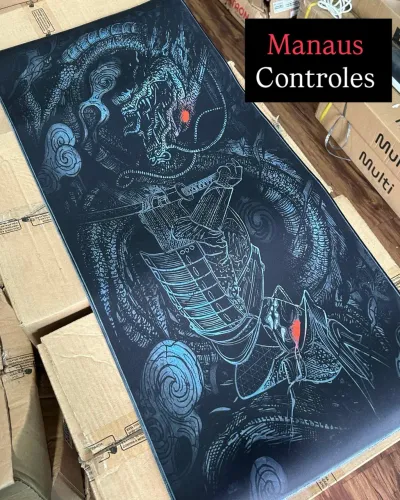 MousePad Hashira Extra Grande Borda costurada 40mm X90mm ( Promoção )