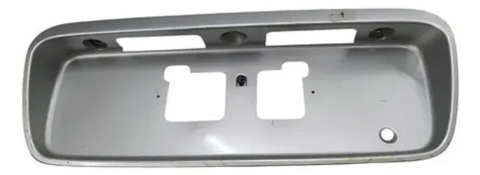 Moldura Suporte Placa Traseiro Honda Civic 1996 A 2000 Cinza
