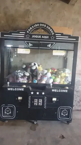 Máquina Claw Machine Dupla De Ursos (Pronta P/ Faturar) -