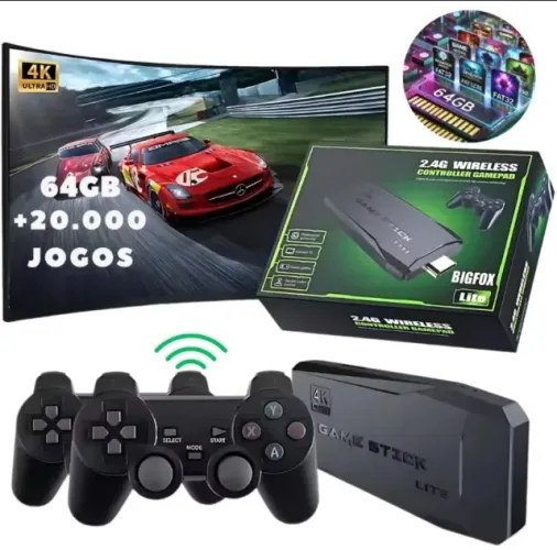 +10.000 Jogos em 1! Transforme sua TV em um Fliperama (Novo)