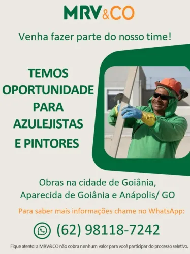 Contrata-se Pintores e Azulejistas, Goiania e Região.