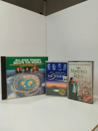 Cd e fita K7, 3 por R$10,00