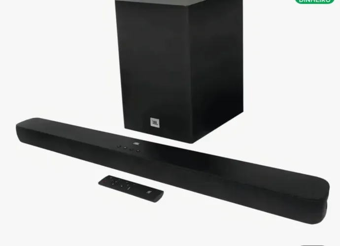 Caixa De Som Tv Sound Bar Jbl Bluetooth Som Cinema Sb180 Cor Preto Frequencia
