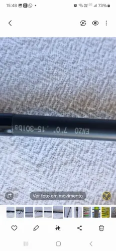 Vara de pesca para molinete customizada