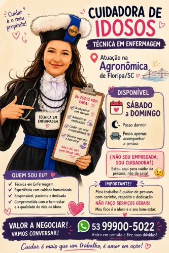 ? Cuidadora de Idosos | Técnica em Enfermagem ?
