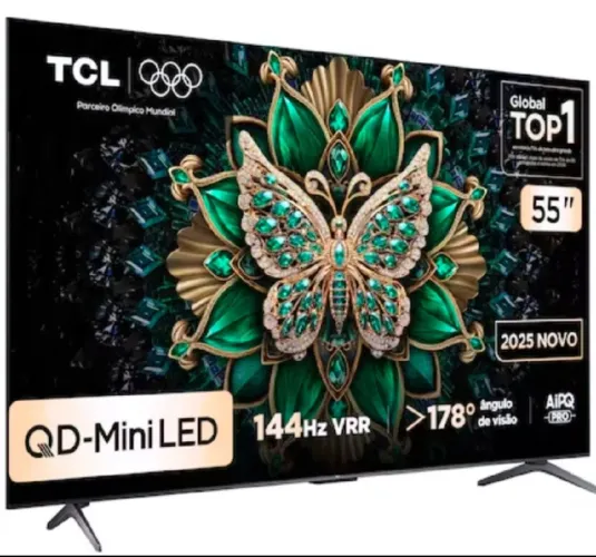 ?Vendo TCL 55C6K Premium QD-MiniLED TV 55 polegadas 4K UHD 144 Hz Google TV?