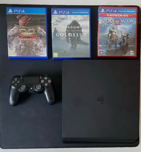 PS4 SLIM + JOGOS