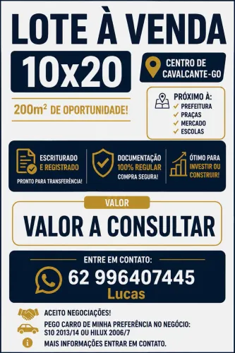 Lote no centro da Cidade 
