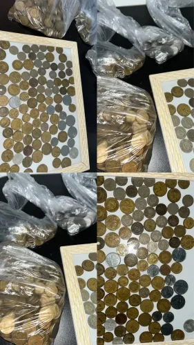 Coleção de moedas antigas