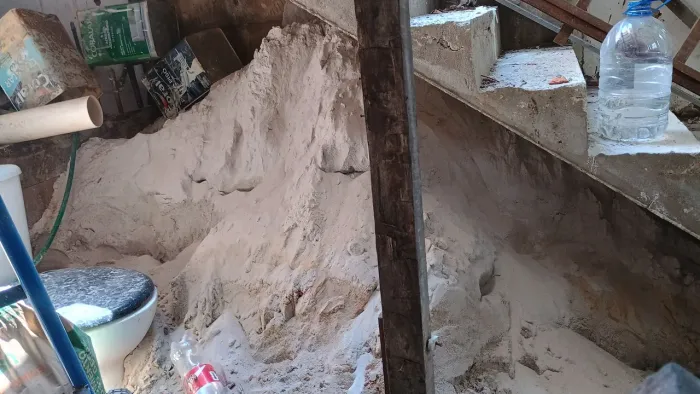 Areia e seixo para doação 