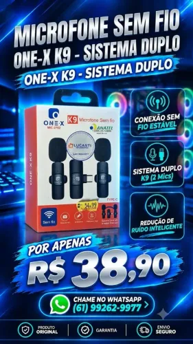 Microfone duplo tipo c