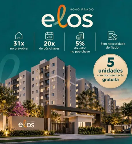 Condomínio Clube - Apto com 34 metros Bairro: Prado velho