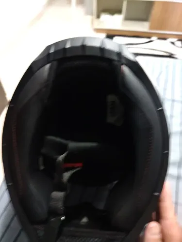 Capacete e jaqueta feminina tudo novo