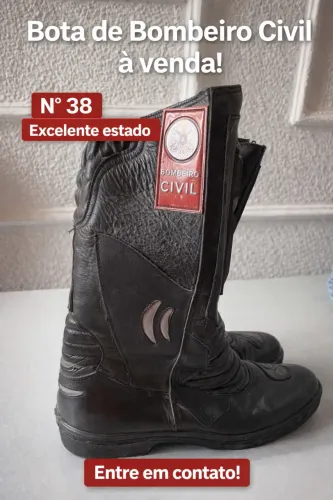 Bota de bombeiro civil/ brigadista.