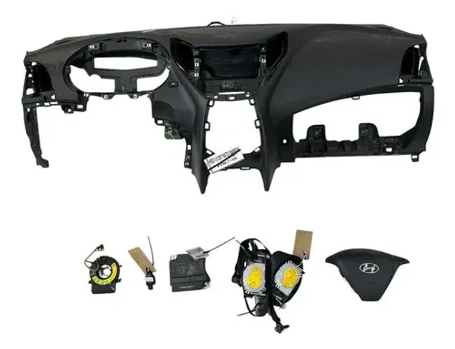 Kit Air Bag Completo Hyundai Hb20 1.0 2017 Hatch Preto