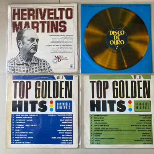Lote de 10 discos vinil Lp conforme fotos e 10 discos brinde aleatórios