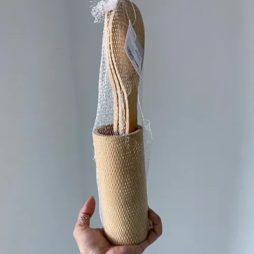 Suporte com 3 colheres de bambu 