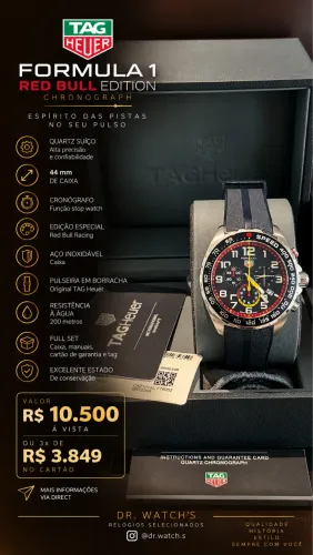 Tag heuer F1 quartz Red Bull edition
