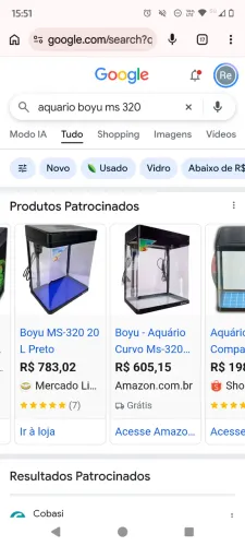 Aquário boyu ms 320