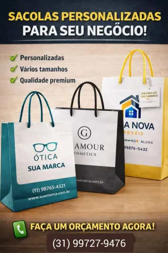 SACOLAS PERSONALIZADAS!