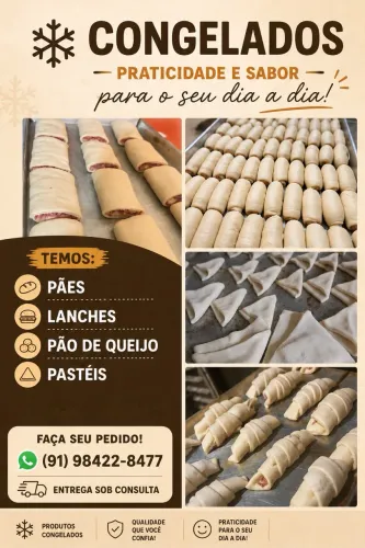 Produtos de padaria congelados