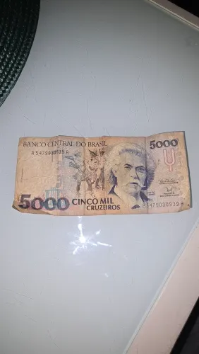Cédula antiga 5 Mil Cruzeiros