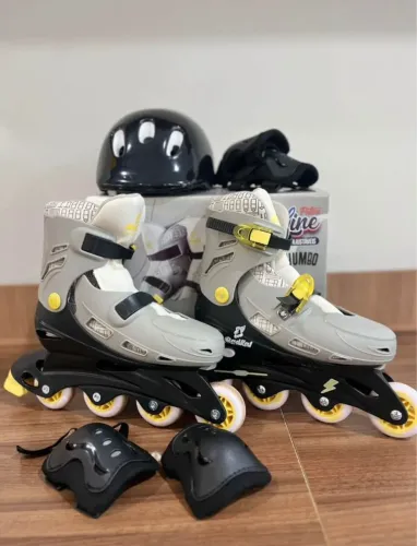 Patins inline chumbo com acessórios número 38