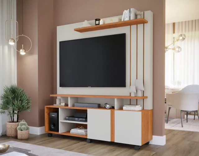 Painel Home Prático com Rodízios