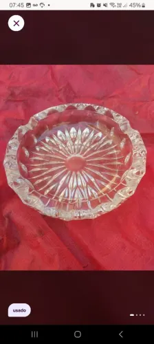 Cinzeiro Cristal Bohemia