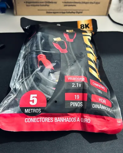 Cabo Hdmi 5 Metros Resolução 8K 2.1