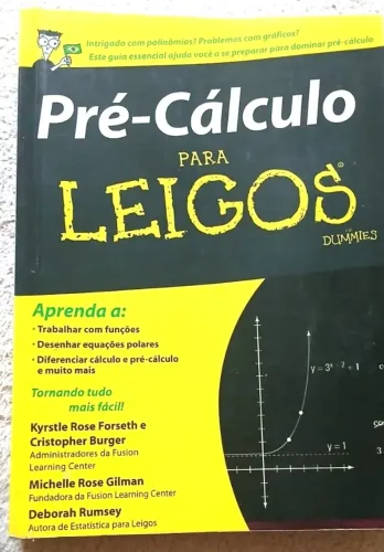 Livro Pré-Cálculo Para Leigos - Ótimo Estado (Perfeito p/ Faculdade) - Cálculo