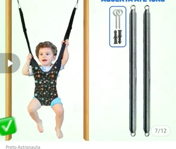 Pula pula de bebê está semi novo