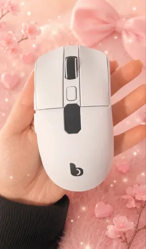 Mouse sem fio 2.4 é Bluetooth RGB