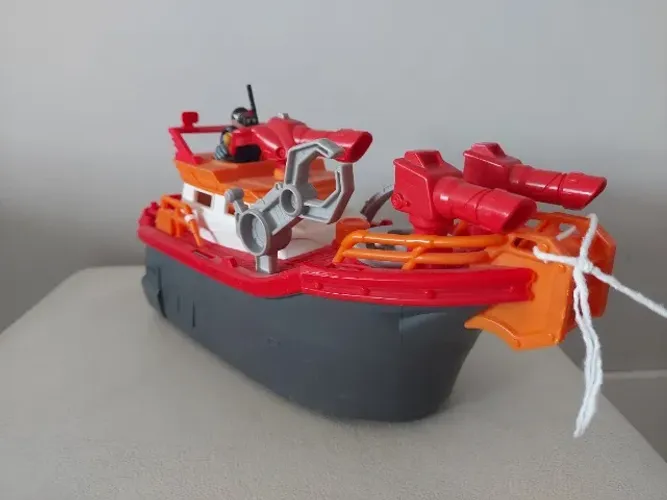 Imaginext Barco Combate ao Fogo com boneco - Mattel